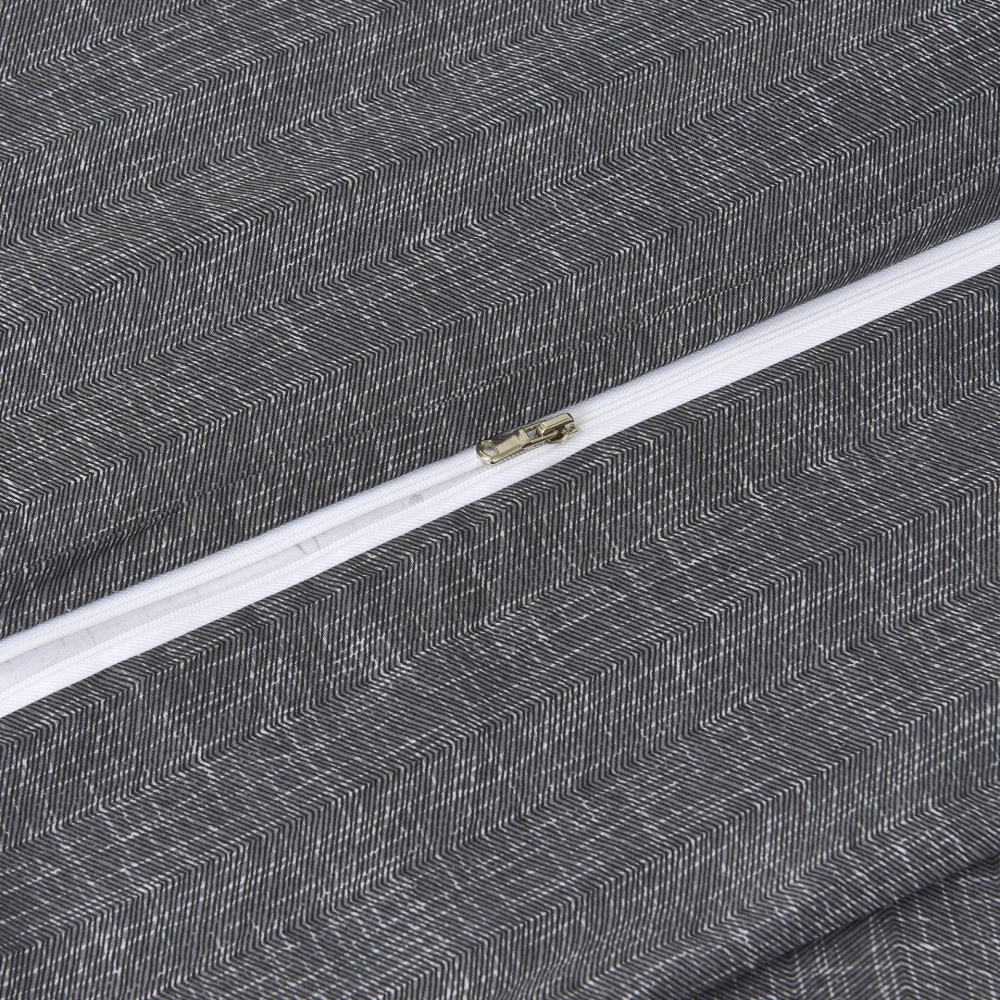 Комплект постільної білизни Marmaris 2 сірий із білим La Nuit