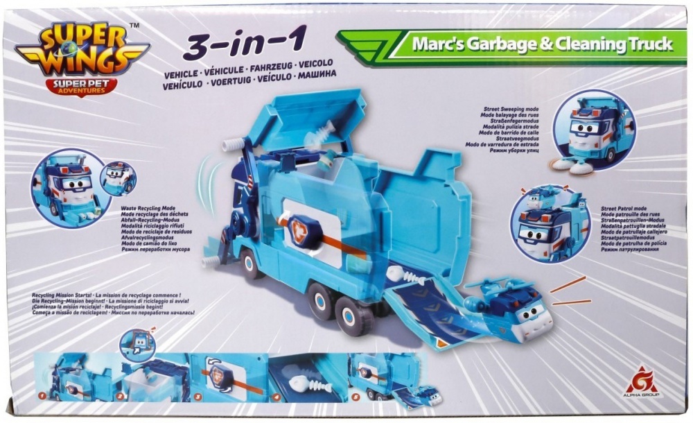 Игровой набор Super Wings Грузовик Марка для мусора и уборки EU770854