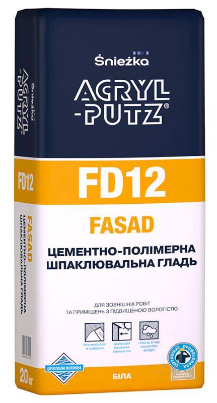 Шпаклівка Sniezka ACRYL-PUTZ FD12 FASAD 20 кг