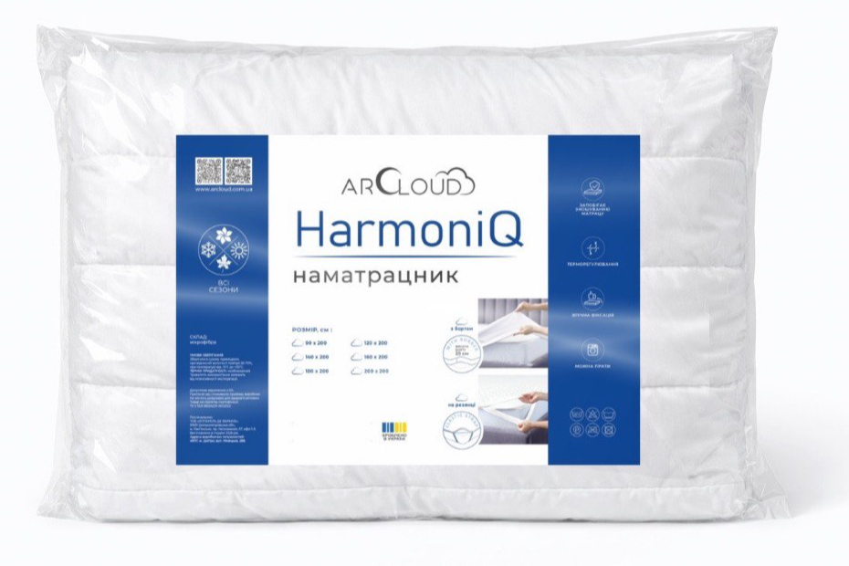 Наматрасник стеганый ARCLOUD на резинке Harmoniq 160x200 см