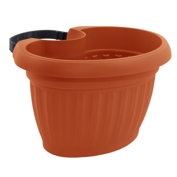 Горщик пластиковий Алеана Терра з кріпленням на стовп фігурний 3л теракот (112097) 