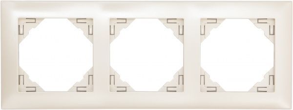 Рамка тримісна Efapel LOGUS універсальна кремовий 90930 TPE