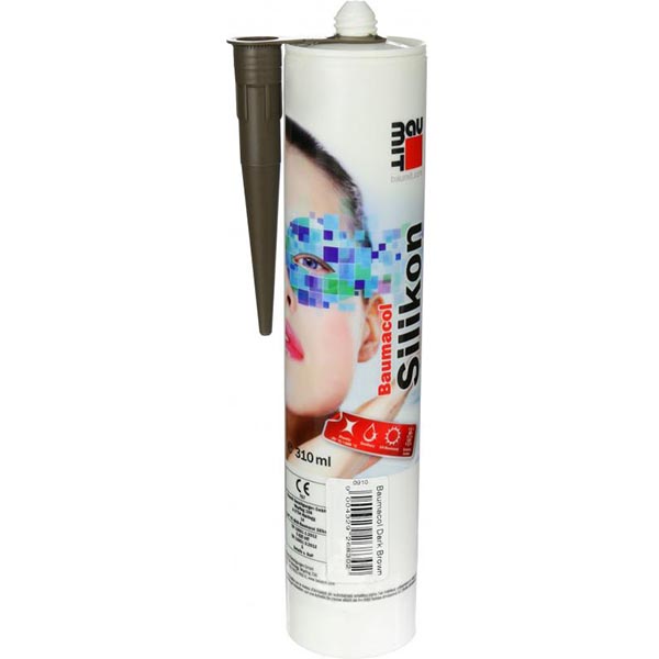 Герметик силиконовый Baumit Baumacol Silikon темно-коричневый 310 мл
