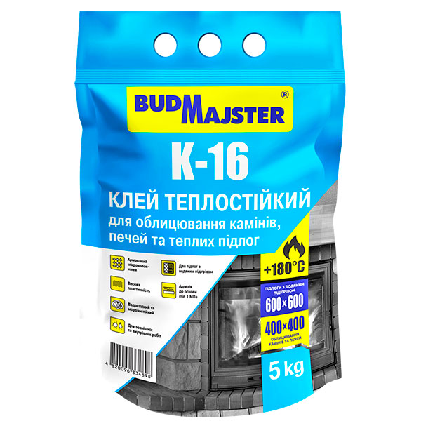 Клей для каминов BudMajster К-16 5кг
