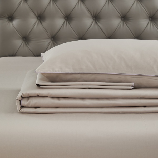 Комплект постельного белья Solid семейный серый La Nuit 