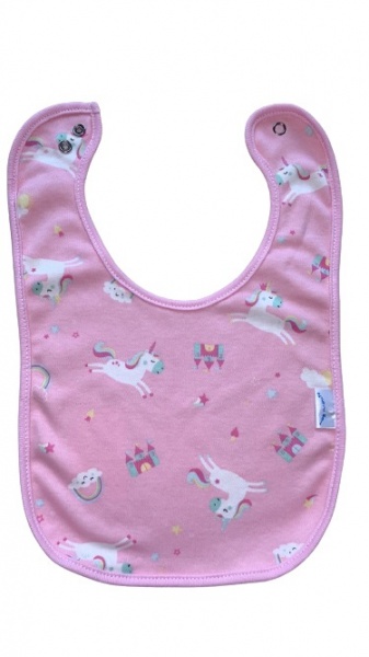 Слюнявчик Моя планета Розовый Единорог Сл302-4 