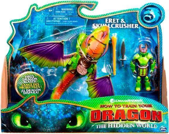 Игровой набор Spin Master «Как приручить дракона 3»: дракон Крушиголов и викинг Эрет 