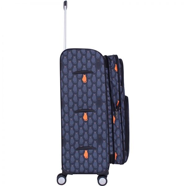 Чемодан Bagland Леон 90 л черный с рисунком 193 (0037966274) 