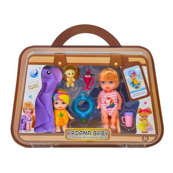 Ляльковий набір Shantou A616 у валізі , 3 в асортименті