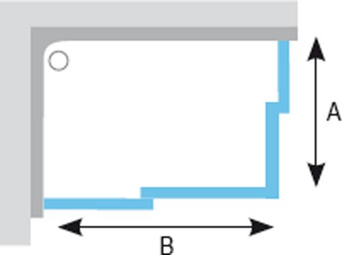 Душевая кабина Ravak BLIX BLRV2K-100 (Transp) 1XVA0C00Z1