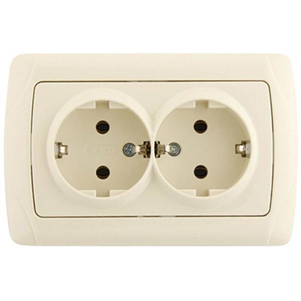 Розетка Viko Carmen 25.08.0070 кремова