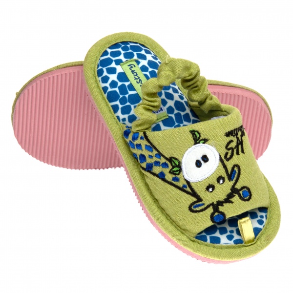 Тапочки детские для девочки Home Story р.25 салатовый 210254-8 