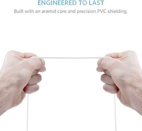 Кабель Anker USB Type-C – USB 3.0 0,9 м білий (A8163H21) Powerline 