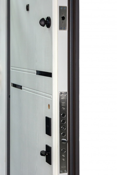 Двері вхідні Булат Термо Мегаполис 528 мусонне дерево / мусонне дерево світле 2050x850 мм праві