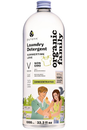 Гель для машинной стирки ORGANIC FAMILY Summertime love с календулой 1 л 