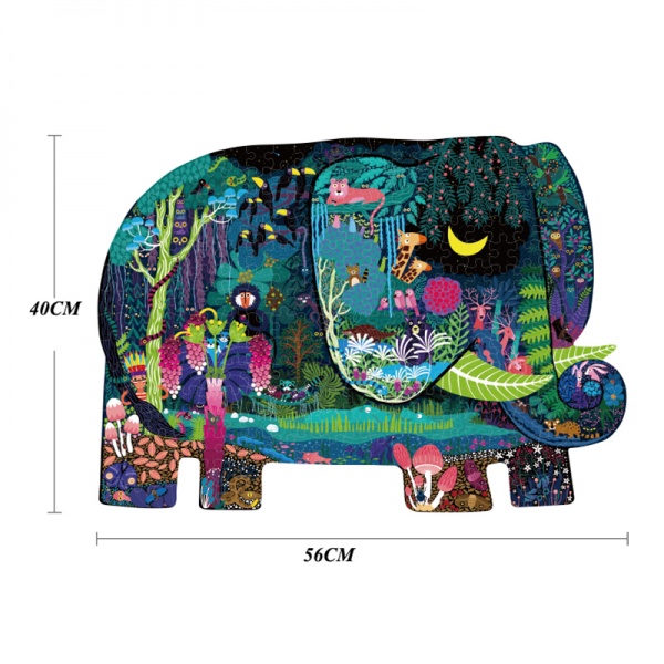 Пазл Mideer фигурный Слон 280 деталей MD3084