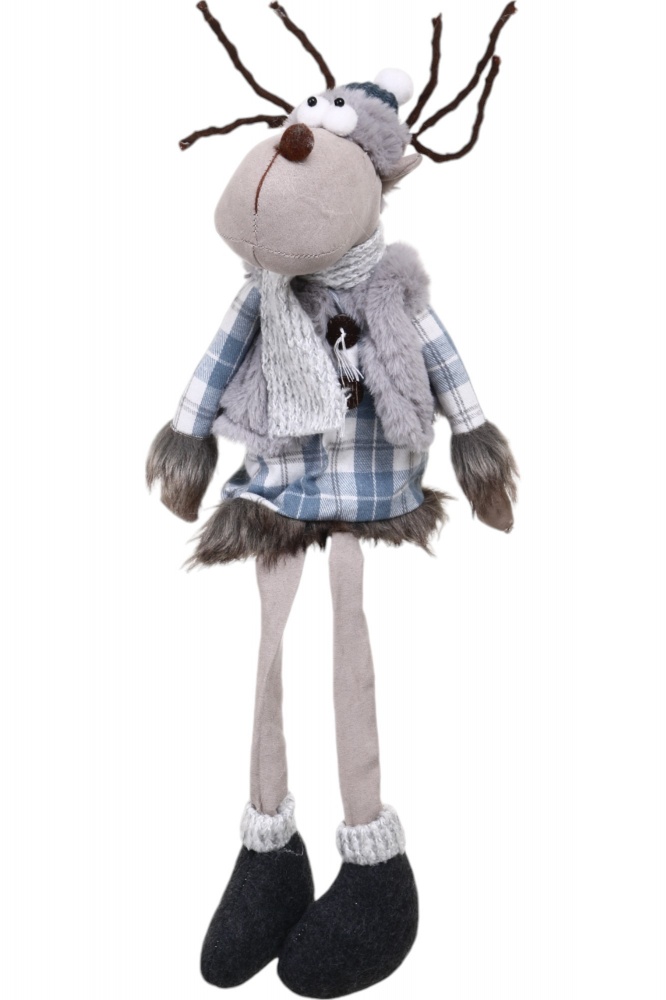 Декорация новогодняя Лось что сидит 18х61 см в ассортименте YM83302YM83302-EK 61 см