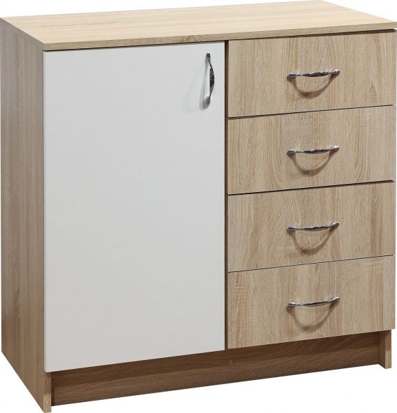 Комод Belveder BL27 NEW дуб сонома/белый 