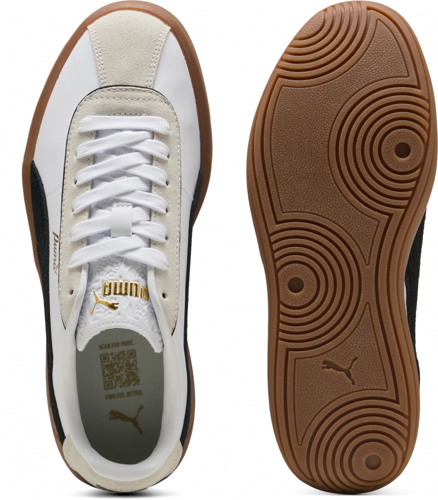 Кроссовки женские демисезонные Puma Club Klassika 40036401 р.38,5 белые с черным