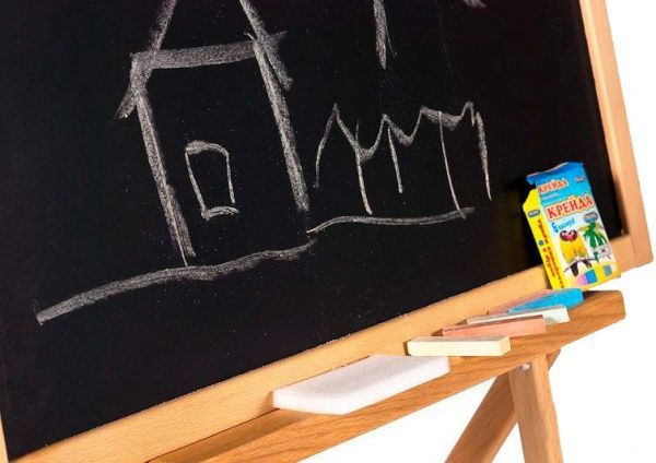 Мольберт двосторонній Гойдалка 110 × 42,5 ; 65 × 45 см.