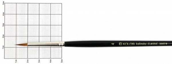 Кисточка круглая Classic 3007R № 4 Kolos 