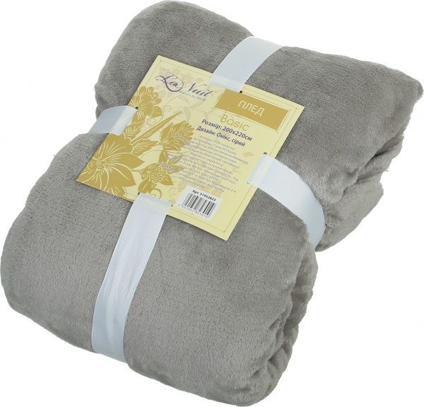 Плед Basic Оникс 160x200 см серый La Nuit 