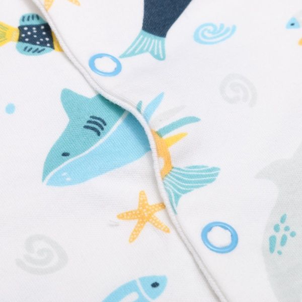 Комбінезон дитячий ТМ Софія Atlantic р.56 білий із блакитним 210156 