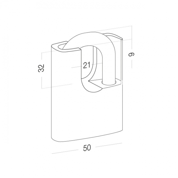 Замок навісний Horst HR-SP3-50D відкритий (амбарний) 