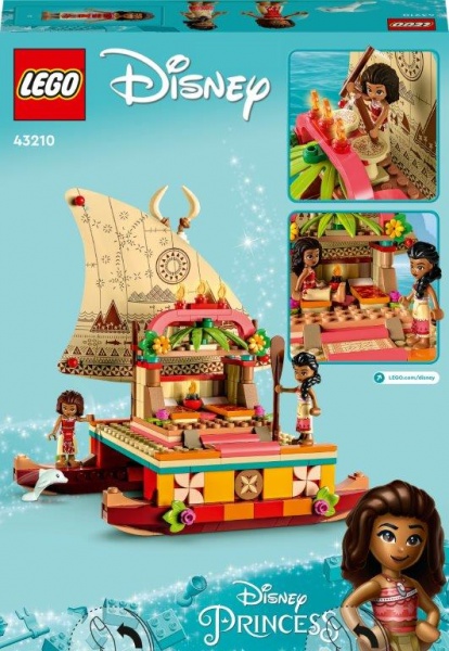 Конструктор LEGO ǀ Disney Пошуковий човен Ваяни 43210