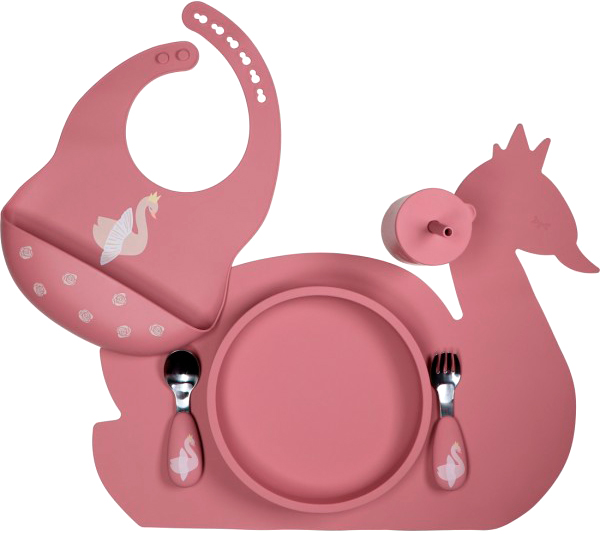 Нагрудник детский Tryco силикон пепельно-розовый TR-392829 пепельно-розовый TR-392829 