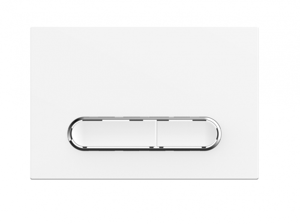 Кнопка змиву Mixxen біла-хром MXKN0739WH