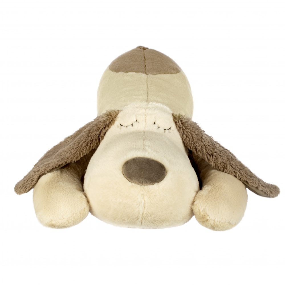 М'яка іграшка подарункова INKATOYS Собака-обіймака коричневий із кремовим SOO3_SU