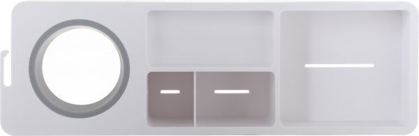 Полка для ванной YACORE многофункциональная Fab белая BS0019MP 