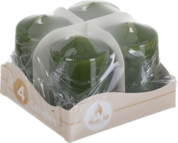 Набір свічок Адвента 40/60 оливкових 4 шт. Pako-If