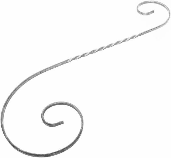 Завиток несимметричный скрученный 800х275 мм 01.077К