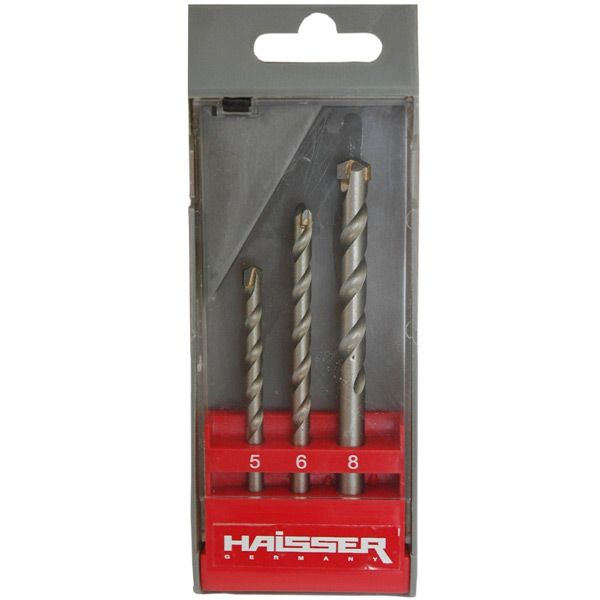 Набір свердел по бетону Haisser 3 шт