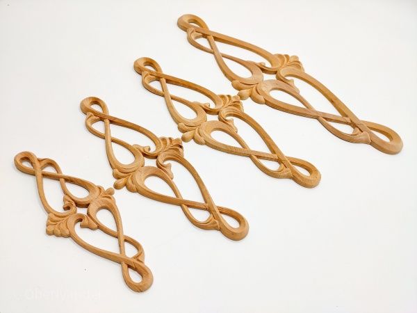 Декоративная панель деревянная горизонтальная 1 шт. DH.24.400 390х142x10 мм 