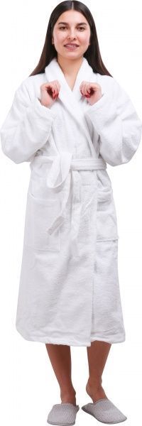 Халат махровий Durutex 350 г/м2 р. XXL/XXXL білий 