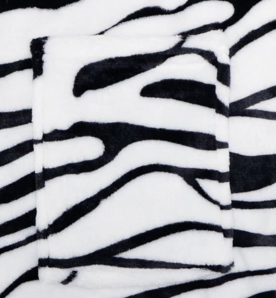 Халат жіночий La Nuit Віола р. XL чорний із білим 