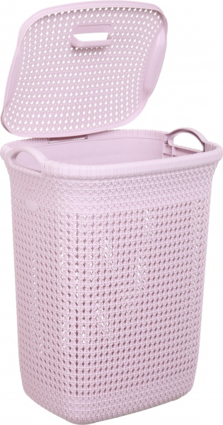 Кошик для білизни RIO KNIT 65 л 439х357х583 мм пудровий 