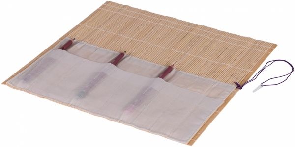 Пенал для кисточек бамбуковый 36*36см
