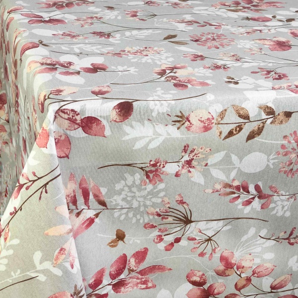 Скатерть PARIS Барбарис терракот d200 La Nuit 