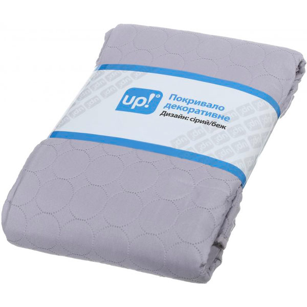 Покривало Underprice сірий/бежевий 220x240 см