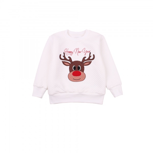 Джемпер унисекс Фламинго р.104 молочный 817-803 