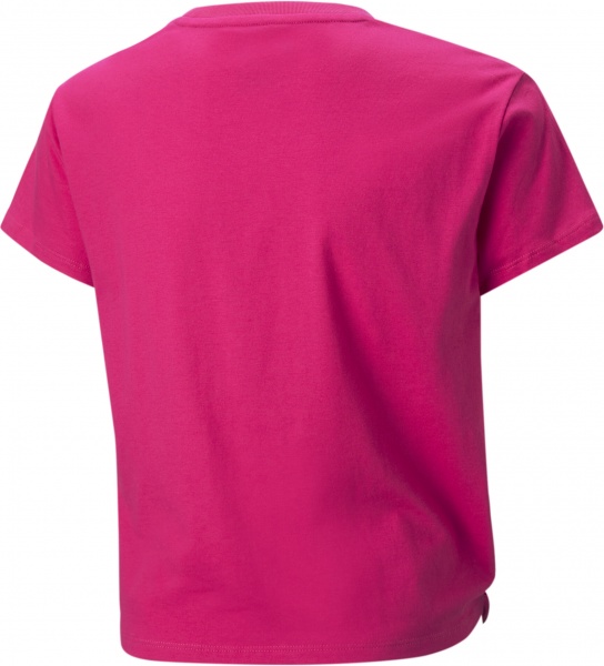 Футболка Puma ESS+ LOGO KNOTTED TEE G 84695664 р.176 рожевий