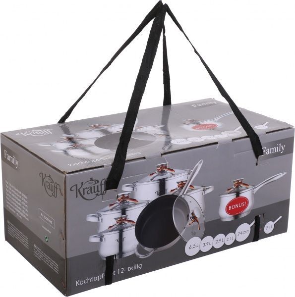 Набор посуды 12 предметов 26-242-040 Krauff