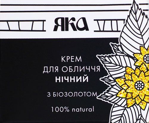 Крем для лица ночной ЯКА Косметическая серия с биозолотом 30 мл