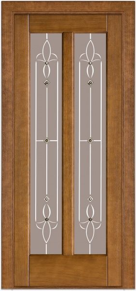 Дверное полотно Terminus №17 ПО 900 мм орех классический 