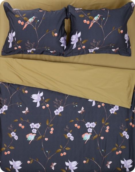 Комплект постільної білизни Magnificence D 2 різнокольоровий принт La Nuit 