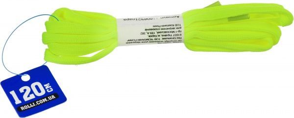 Шнурок  плоский 120см 120см зелений